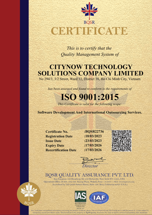 CTS - ISO 9001 Certification